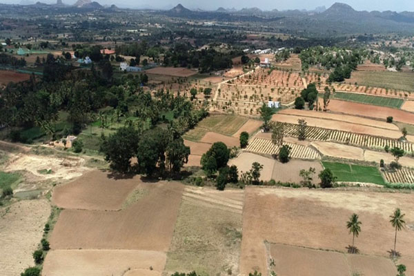 Ankur Resort Farm Plots near Bangalore: Farm Plots Aerial View
